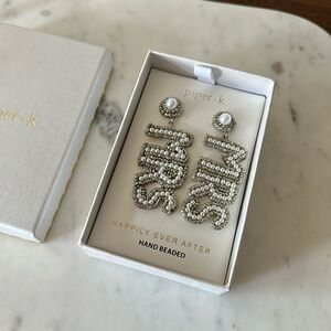 Beaded MRS Earrings